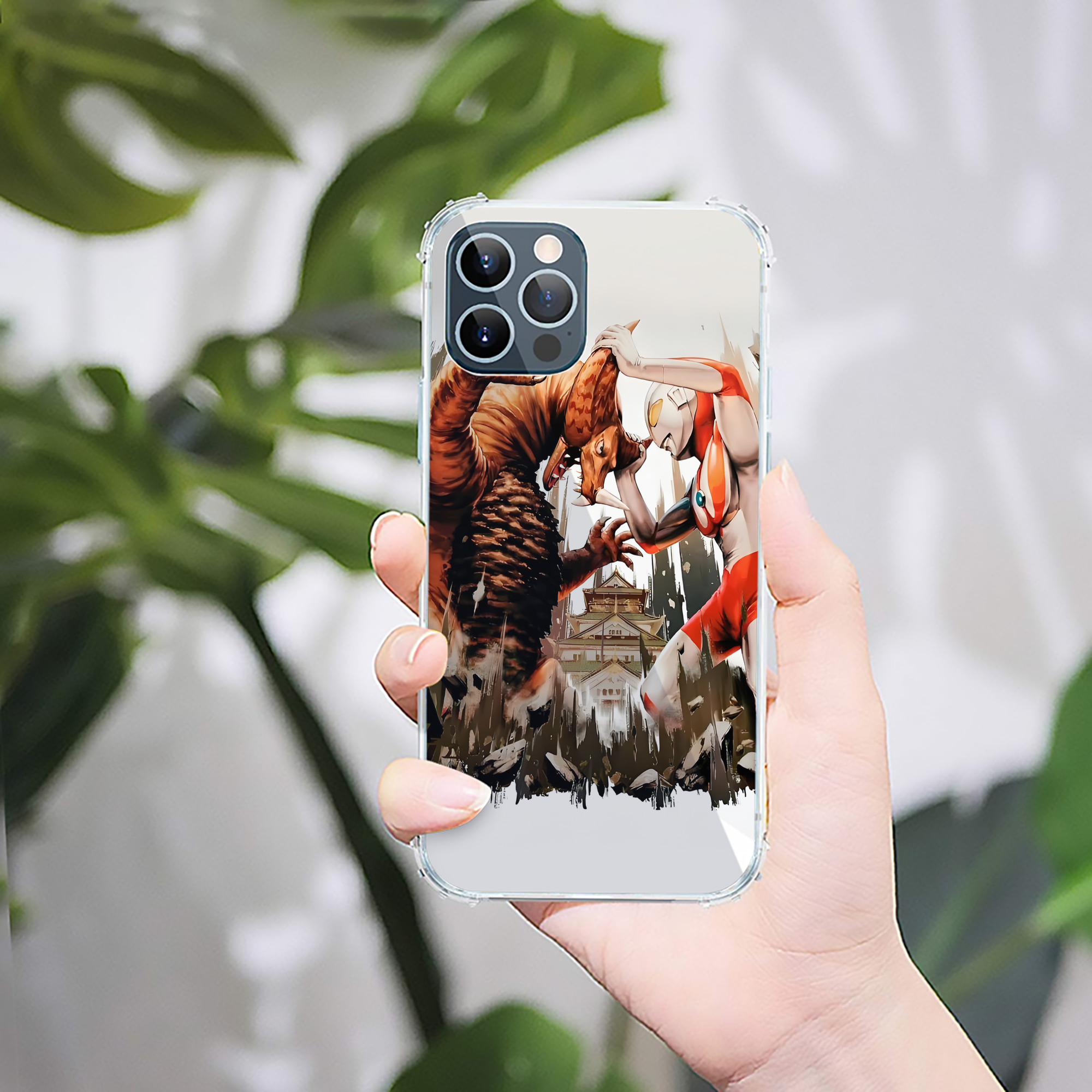 （画像用） ウルトラマン Ultraman 【iPhone 12シリーズ対応】透明スマホケース（クリアソフトケース）